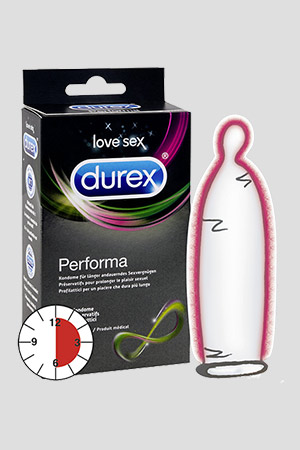 Profilattici Ritardanti Durex Perfoma 10pz